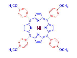 Structure of 5,10,15,20-tetrakis-(2,6-dichlorophenyl)-porphyrin-Ni(II) CAS#
