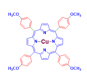 Structure of meso-Tera(4-methoxyphenyl)porphyrin-Cu(II) CAS 24249-30-7