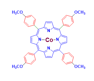 Structure of meso-Tera(4-methoxyphenyl)porphyrin-Ni(II) CAS#