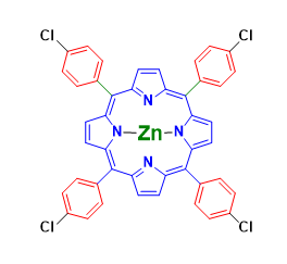 Structure of meso-Tetra(4-chlorophenyl)porphyrin-Zn(II) CAS #