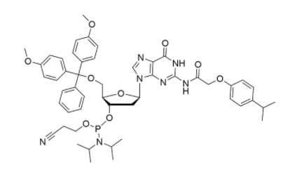 Structure of DMT-dG(IPAc) Phosphoramidite CAS#