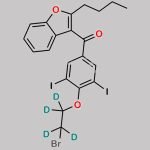2-n-Butyl-4-((2-bromoethoxy-d4)-3,5-Diiodobenzoyl)benzofuran CAS#: 1216376-62-3