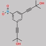 2,2'-((5-Nitro-1,3-phenylene)bis(ethyne-2,1-diyl))bis(propan-2-ol) CAS#: N/A