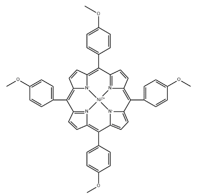 Structure of Nickel(II) tetramethoxyphenylporphyrin CAS# 39828-57-4