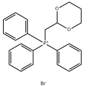 Structure of ((1,3-dioxan-2-yl)methyl)triphenylphosphonium bromide CAS 73022-37-4