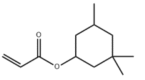 Structure of 3,3,5-trimethylcyclohexyl acrylate CAS 86178-38-3