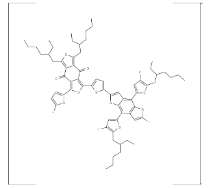 Structure of PBDB-T-F CAS 1802013-83-7