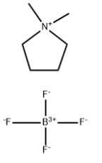 Structure of Pyrrolidinium, 1,1-dimethyl-, tetrafluoroborate CAS 69444-51-5